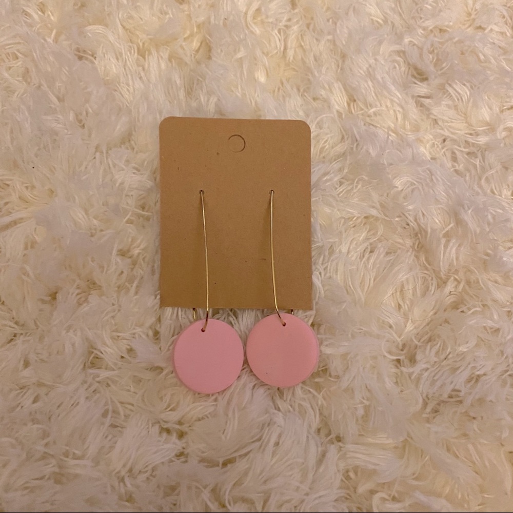 Polymer Clay Earrings- Pink